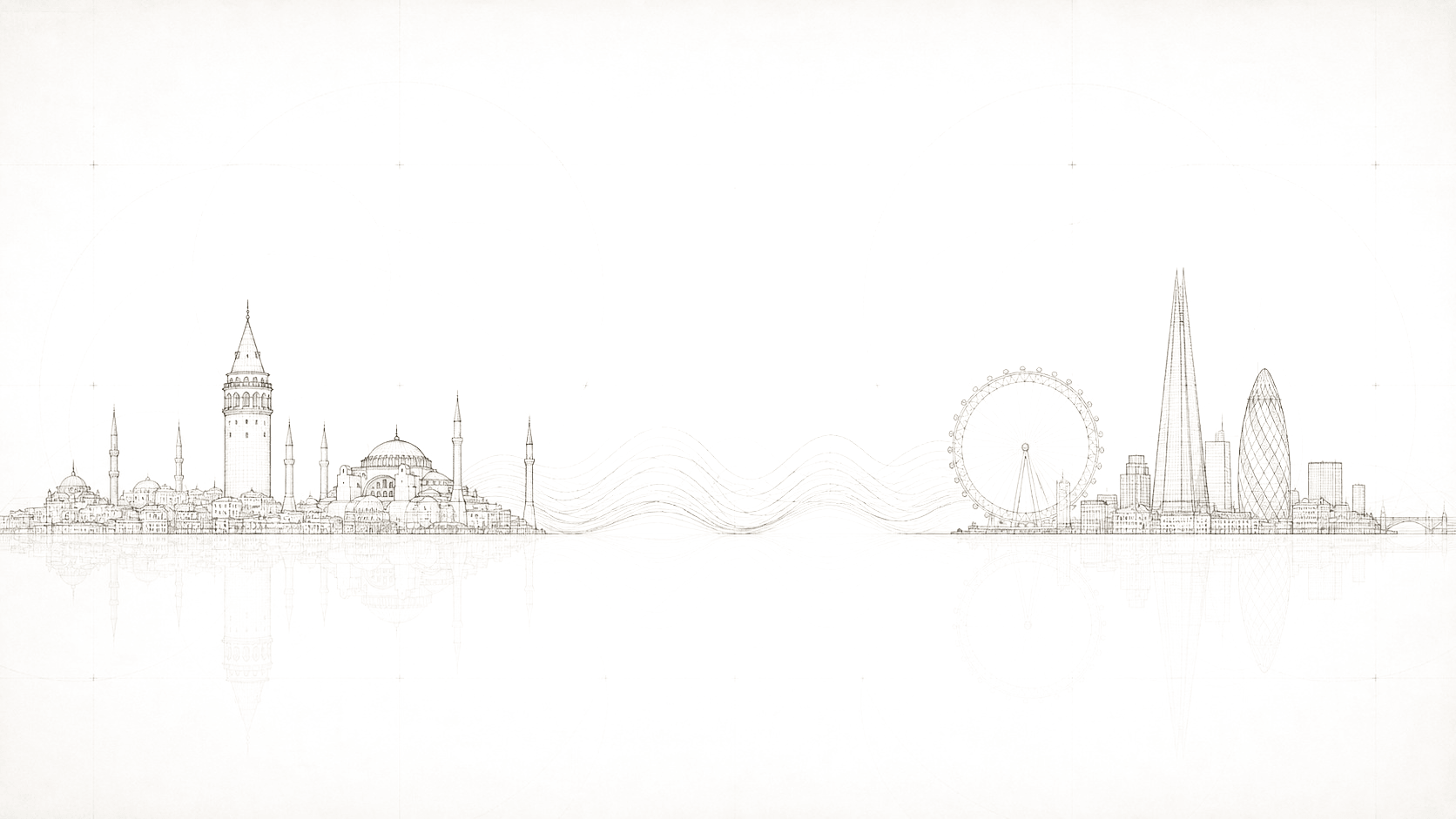 İstanbul · Londra mimari skyline